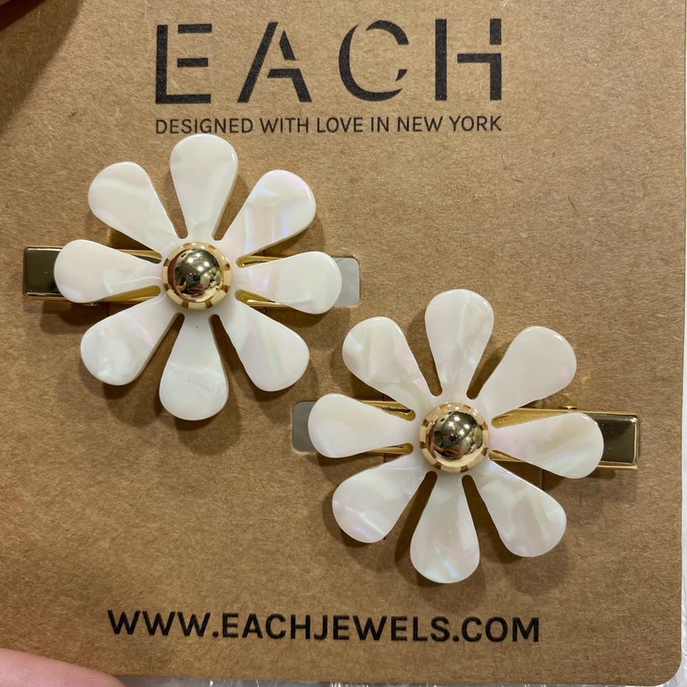 FFF Spring Box Each Jewels Flower Hair Clips